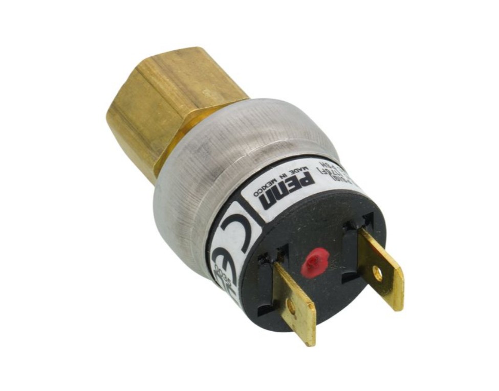 Pressure Switch, 120/240 VAC, 1/4" Flare, SPST, Encapsulated